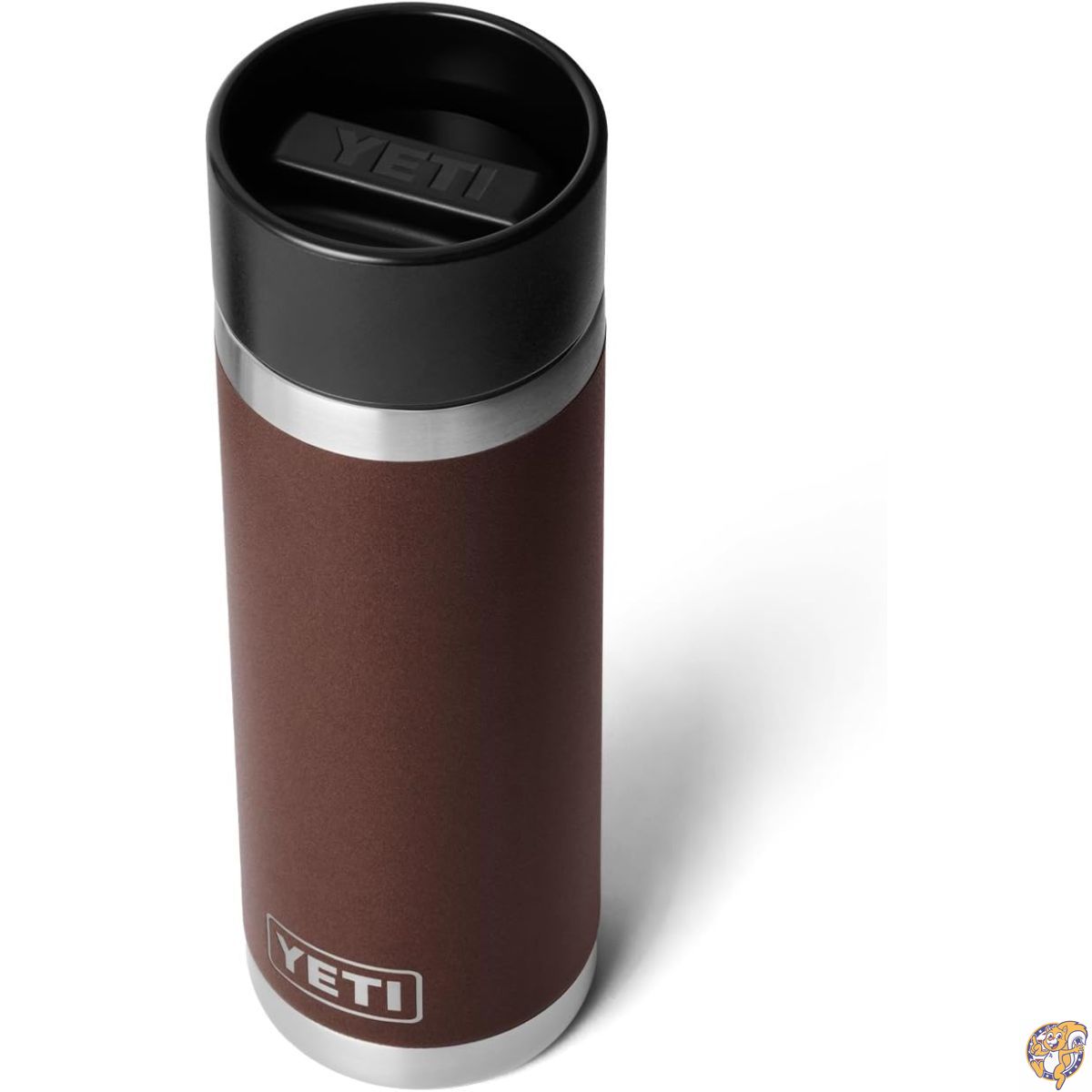 【クーポン配信中】YETI (イエティ) Rambler 18オンスボトル ステンレススチール 真空断熱 ホットショットキャップ付き ウェットランドブラウン