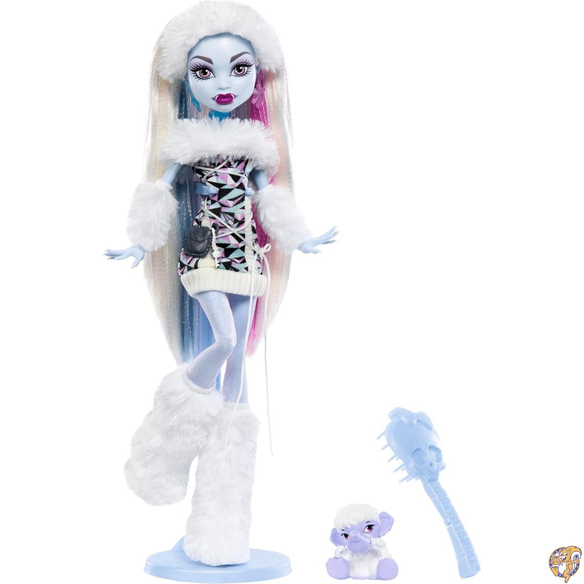【20日最大4000円クーポン】Monster High Booriginal Creeproduction人形、Abbey Bominable コレクタブル複製 ドールスタンド、日記、ペット付き|パームスアメリカ