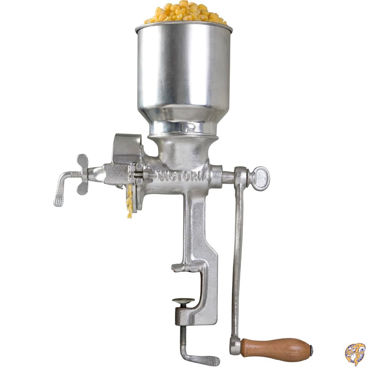 【クーポン配信中】VICTORIA 手動穀物 グラインダー 鋳鉄 Grain Grinder (ハイホッパー)