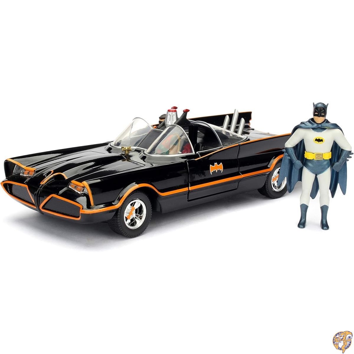 【クーポン配信中】ジャダ(Jada) 1:24 1966 CLASSIC TV Series BATMOBILE W/BATMAN バットモービル JADA ミニカー