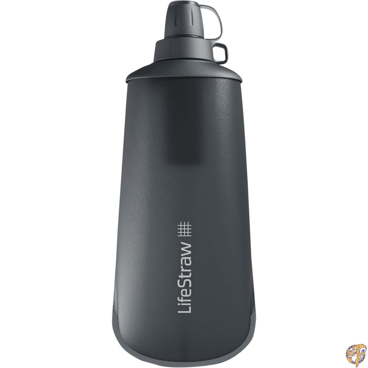 【ポイント2倍!15日】LifeStraw(ライフストロー) ピークシリーズ 浄水器 - 1L ダークマウンテングレー バクテリアや寄生虫から保護、超コンパクトで多用途