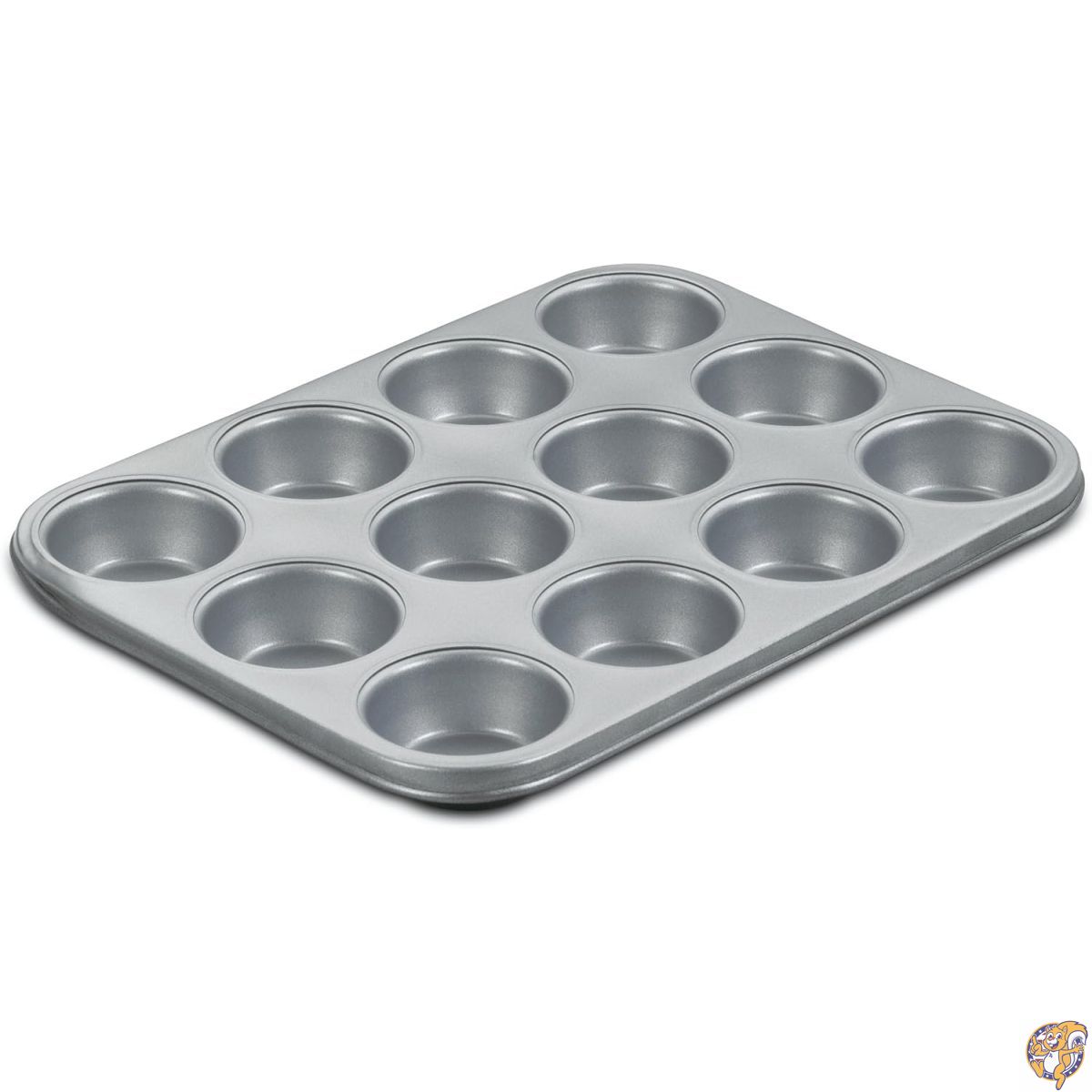 【ポイント2倍!15日】Cuisinart Chef 'sクラシックテフロン加工の耐熱皿12 - Cupマフィンパン 12-Cup シルバー AMB-12MP