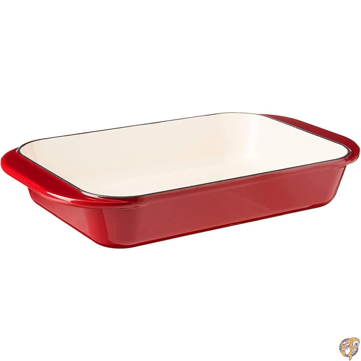 Cuisinart CI1136-24CR シェフのクラシック エナメル鋳鉄 14インチ ロースト/ラザニアパン カーディナルレッド