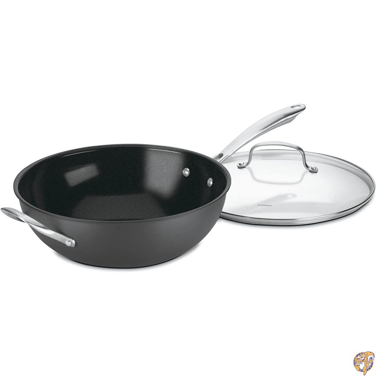 【クーポン配信中】Cuisinart GreenGourmet 硬質アルマイト テフロン加工ソースパン カバー付き 12-Inch ブラック GG2630H