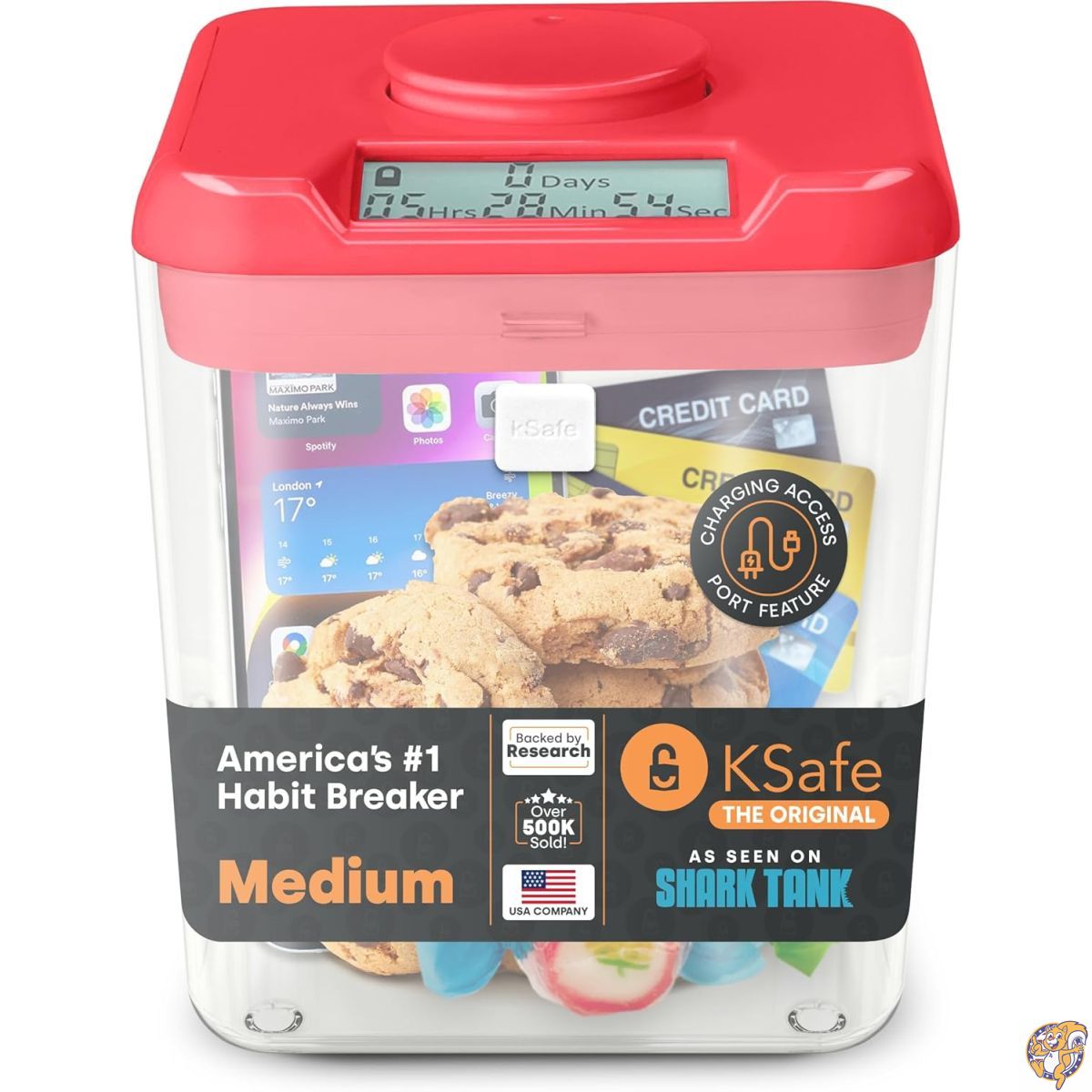 Kitchen Safe タイムロッキングコンテナ ホワイト クリア　XL The Kitchen Safe タイムロッキングコンテナ XL 欲望を