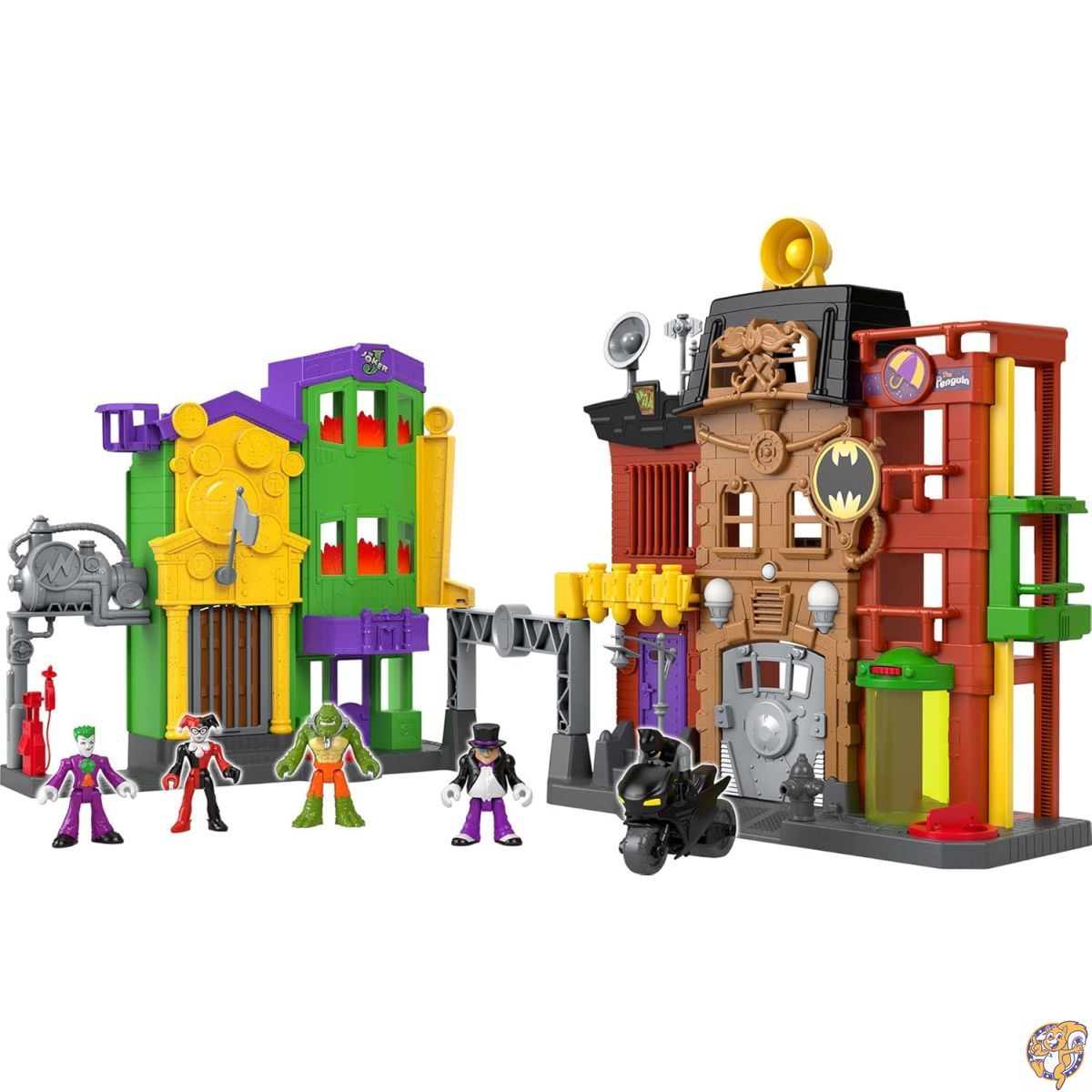 【20日最大4000円クーポン】Fisher-Price Imaginext DC スーパーフレンズ バットマン おもちゃ 犯罪の路地 プレイセット フィギュア&アクセサリー付き 就学前のお子様向け|パームスアメリカ
