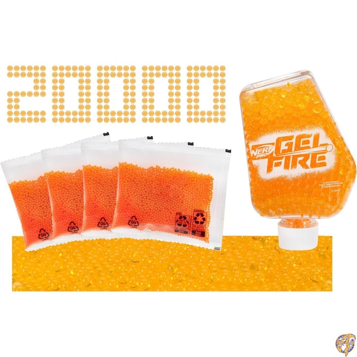 【クーポン配信中】Nerf 20,000 ジェルファイア ラウンド リフィル ブラスター 800 ラウンドホッパー ティーン向け