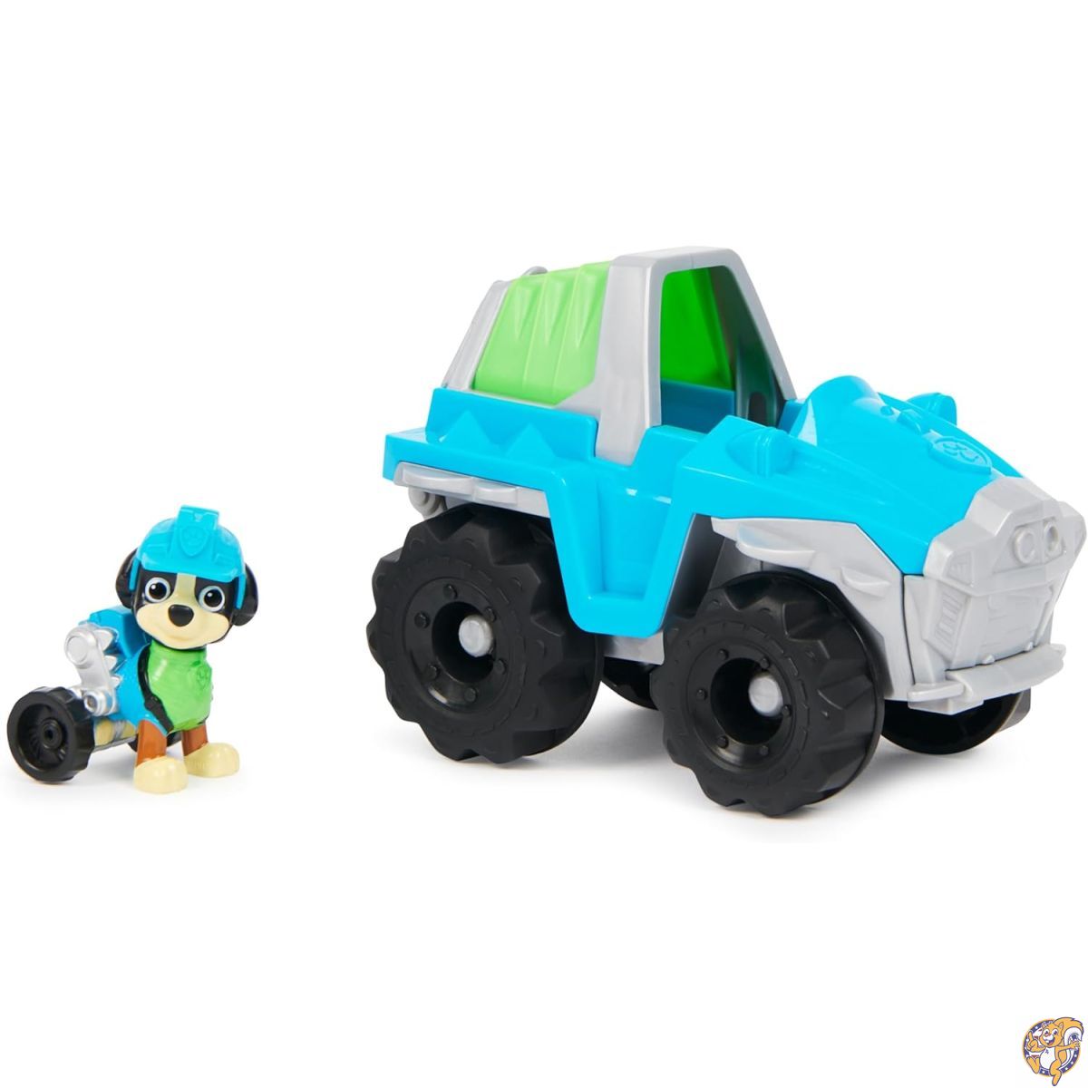 【クーポン配信中】Paw Patrol La Pat' Patrouille Voiture + Figurine Rex - de 15 cm avec 1 &Agrave; Collectionner Personnage Dino Rescue Jouet Enfant 3 Ans et