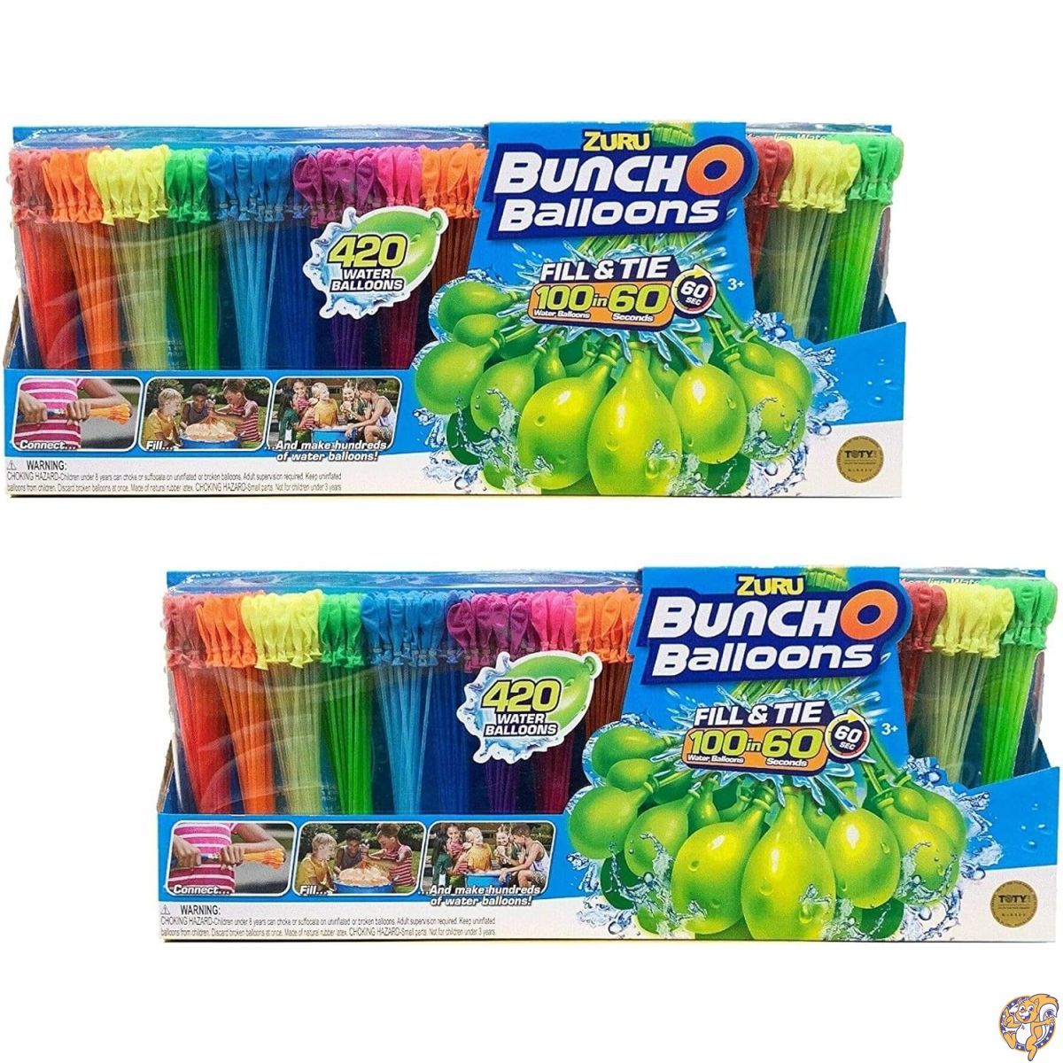 【クーポン配信中】ZURU Bunch O バルーン 420 水風船 フィル&タイ 100 60秒 (2パック) 18,057円