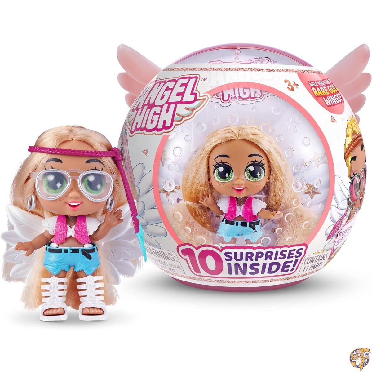 Itty Bitty Prettys エンジェル ハイカラ メロ人形 サプライズアクセサリー10個付き ZURU製 マルチカラー