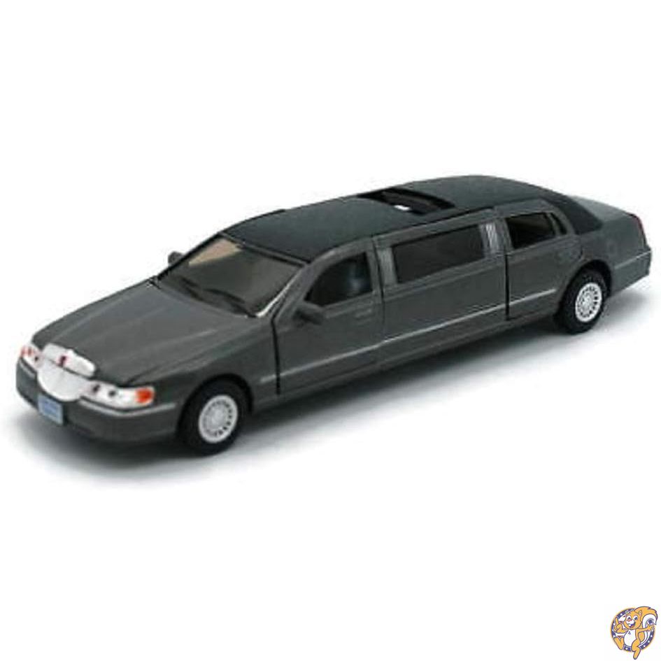 【クーポン配信中】Kinsmart 1/38 Scale Diecast 1999 Lincoln Town Car Stretch Limousine in Color Black おもちゃ【並行輸入品】