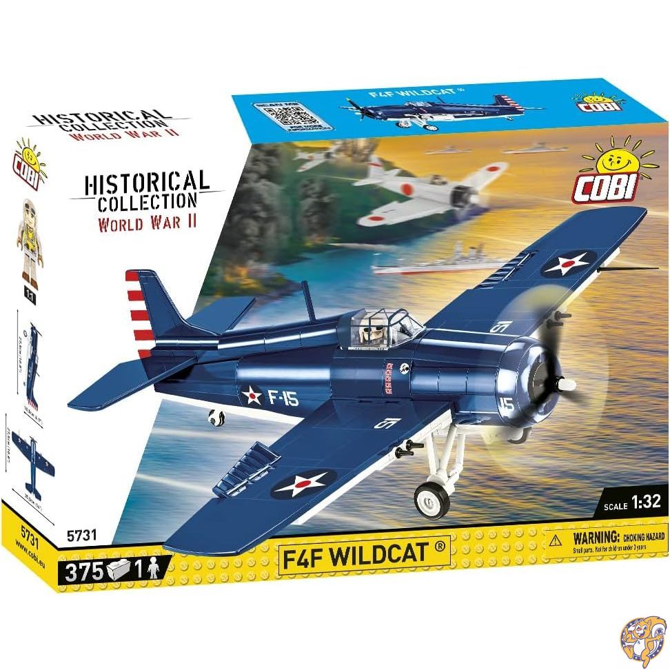【クーポン配信中】Cobi Historical Collection #5731 F4F ワイルドキャット (アメリカ軍) 1/32スケール｜パームスアメリカ