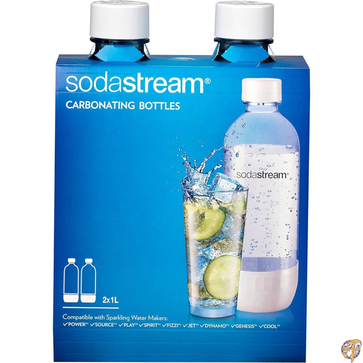 Sodastream 1l Carbonating Bottles- White (Twin Pack) by SodaStream 6,212円
