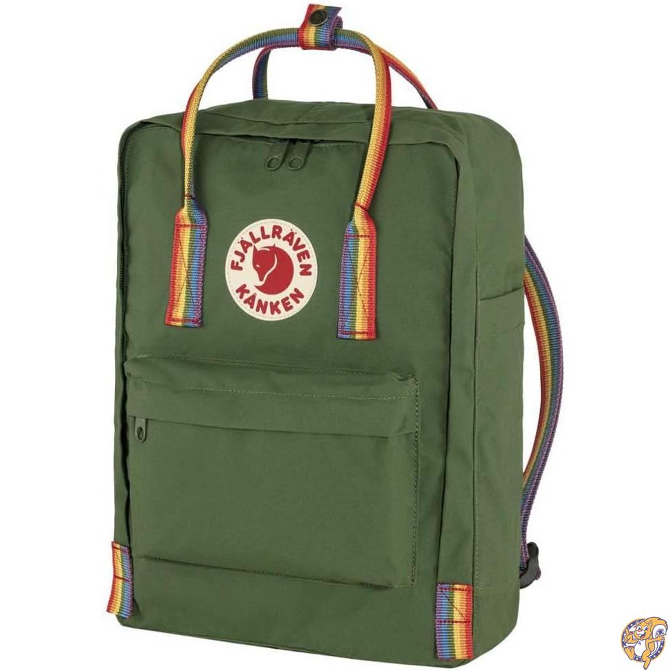 [フェールラーベン] リュック Kanken Rainbow 容量:16L Spruce Green-Rainbow Pattern One Size カンケン リュック F23620 サイズ：27×13×38cm