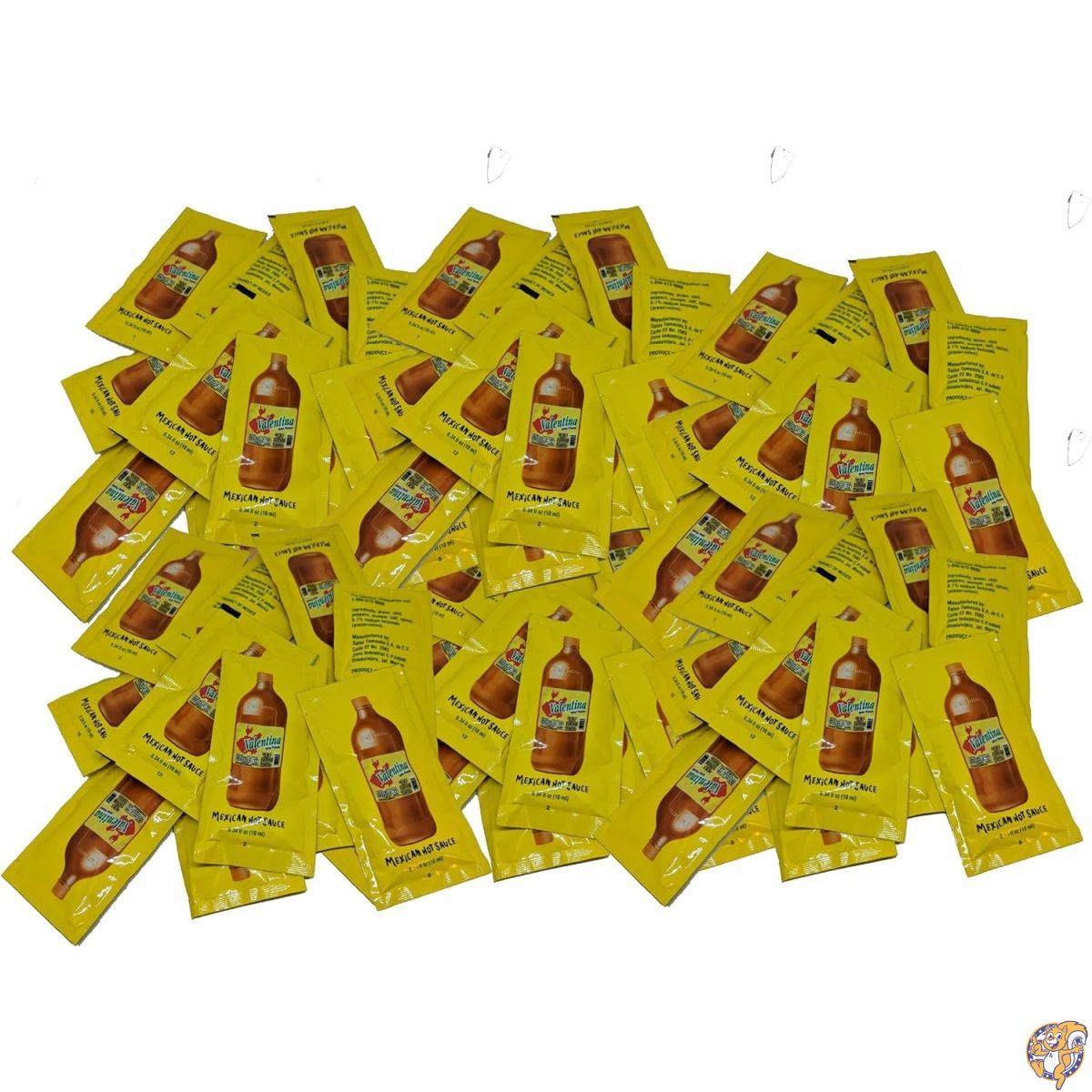 メキシカン ホットソース 50個 個包装 まとめ買い Valentina Mexican Hot Sauce Picante Salsa Made From Chili Peppers Perfect For Chips Fast Foods Lunch Snacks or More 50 Packets of 0.3 Oz. (8 grams) ホットソース 激辛 辛い ソース 海外 アメリカ ギフト