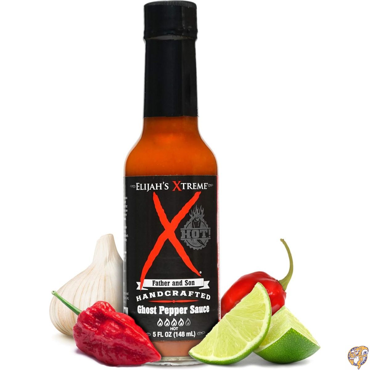 【ポイント2倍!15日】Elijah's Xtreme Ghost Pepper Hot Sauce, Handcrafted Award Winning Blend of Peppers, Habanero Garlic & Lime, Extreme Heat Flavor ホットソース 激辛 辛い ソース 海外 アメリカ ギフト スパイシー ライム ガーリック ハバネロ