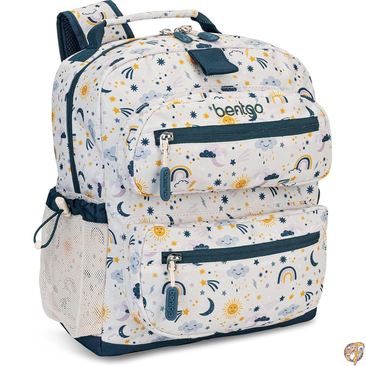 Bentgo Kids Lightweight 14 Backpack in Unique Prints for School, Travel, & Daycare - Roomy Interior, Durable Water-Resistant Fabric, Loop Lunch Bag (Friendly Skies) 7,691円