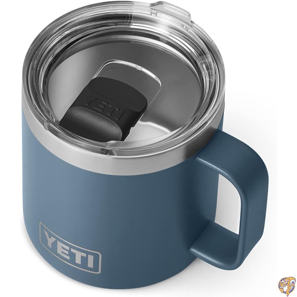 【クーポン配信中】YETI Rambler Becher, 400 ml, vakuumisoliert, Edelstahl mit MagSlider-Deckel, Nordic Blue
