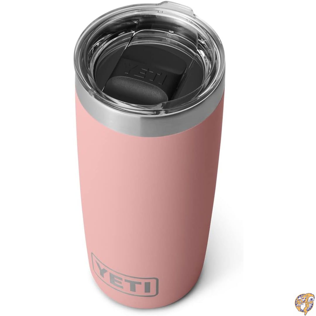 【クーポン配信中】YETI Rambler 10 oz Tumbler, Stainless Steel, Vacuum Insulated with MagSlider Lid, Sandstone Pink