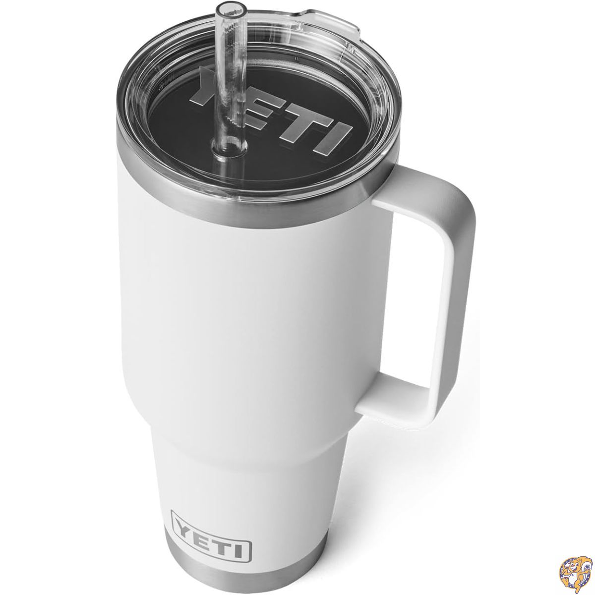 【クーポン配信中】YETI Rambler 42 oz Straw Mug, Vacuum Insulated, Stainless Steel, White