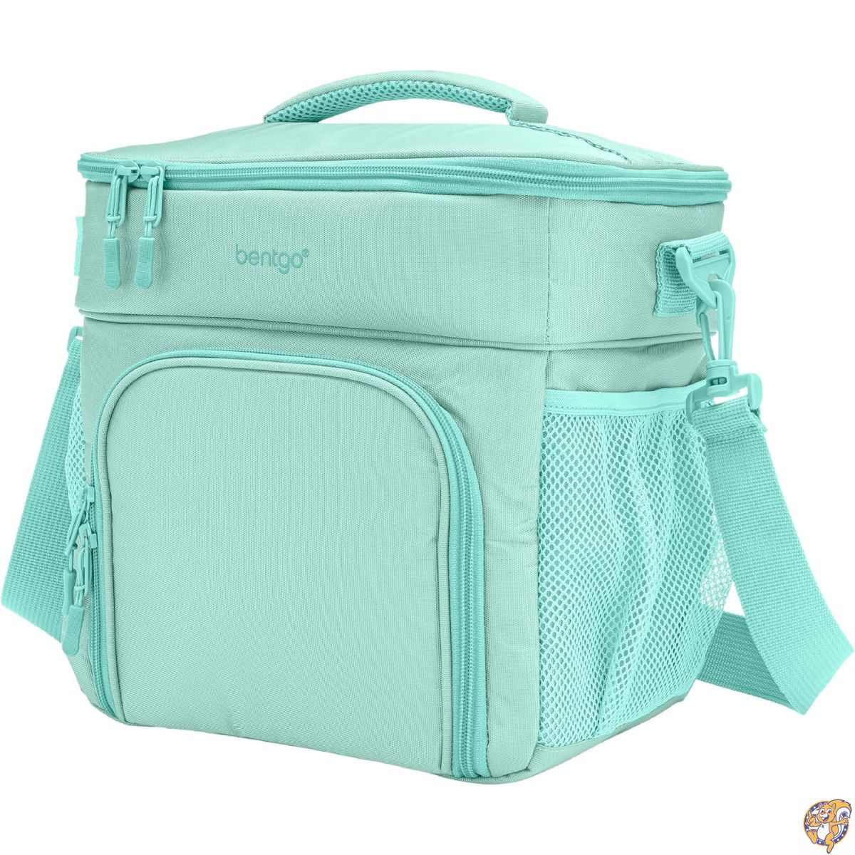 Bentgo Prep Deluxe Multimeal Bag - Premium Insulation with Water-Resistant Exterior & Interior, Holds 5 Meals, Keeps Meals Warm or Cool for up to 8 Hrs Great All Day Meal (Coastal Aqua)｜パームスアメリカ