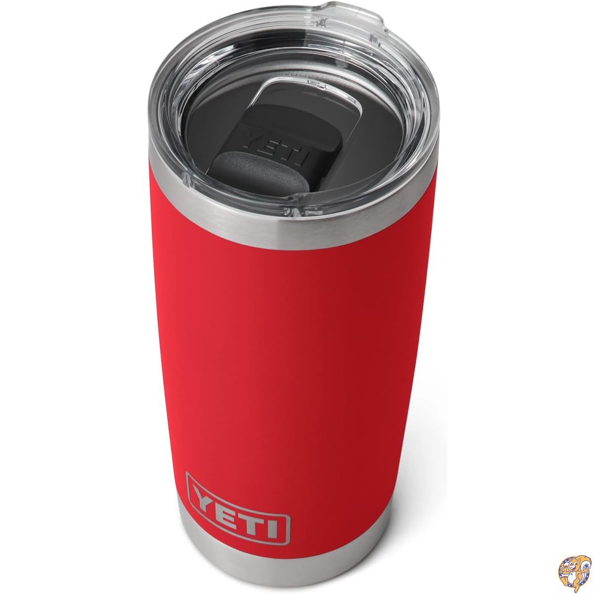 【クーポン配信中】YETI Rambler 20 oz Tumbler, Stainless Steel, Vacuum Insulated with MagSlider Lid, Rescue Red