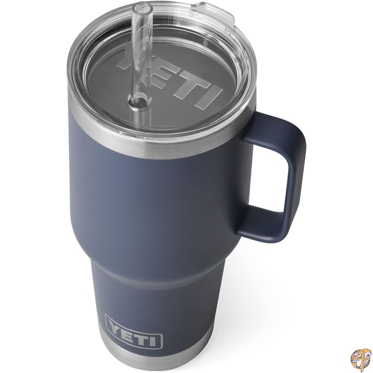 【クーポン配信中】YETI Rambler 35 oz Straw Mug, Vacuum Insulated, Stainless Steel, Navy