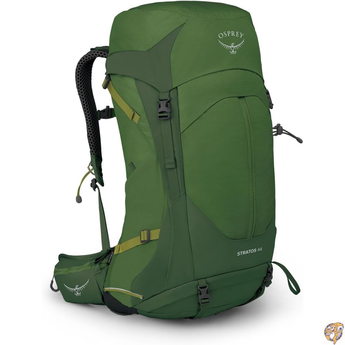 Osprey Stratos 44L メンズ ハイキングバックパック シーウィード/抹茶グリーン, 海藻/抹茶グリーン, One Size, 44