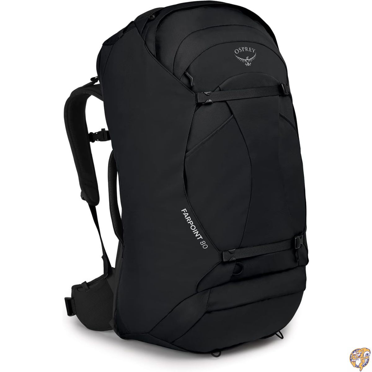Osprey Farpoint 80L メンズ トラベルバックパック ブラック