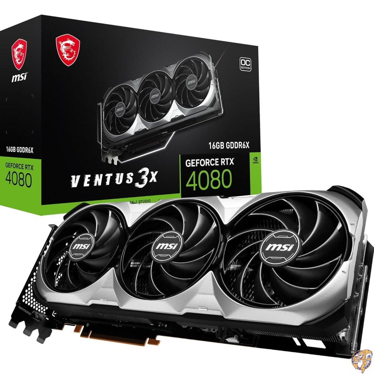 【クーポン配信中】MSI GeForce RTX 4080 16GB Ventus 3X OC ゲーミンググラフィックカード - GDDR6X 2550MHz PCI Express Gen 4 256ビット DP v 1.4a HDMI 2.1a (4K & 8K HDR対応)