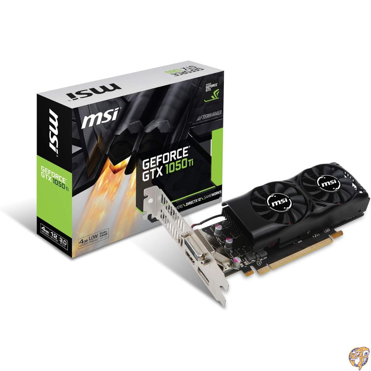 【クーポン配信中】MSI GeForce GTX 1050 Ti 4GT LP グラフィックスボード LPモデル VD6238｜パームスアメリカ