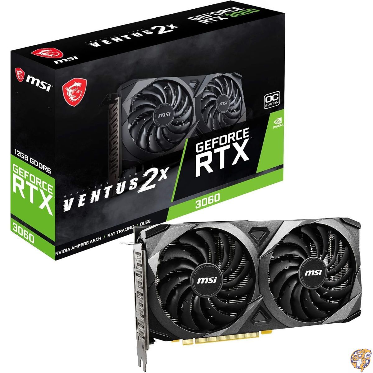 ジャンク　Geforce RTX3060 MSI 12GB グラフィックボード msi GEFORCE RTX 3060 VENTUS 2X 12GB グラフィックボード
