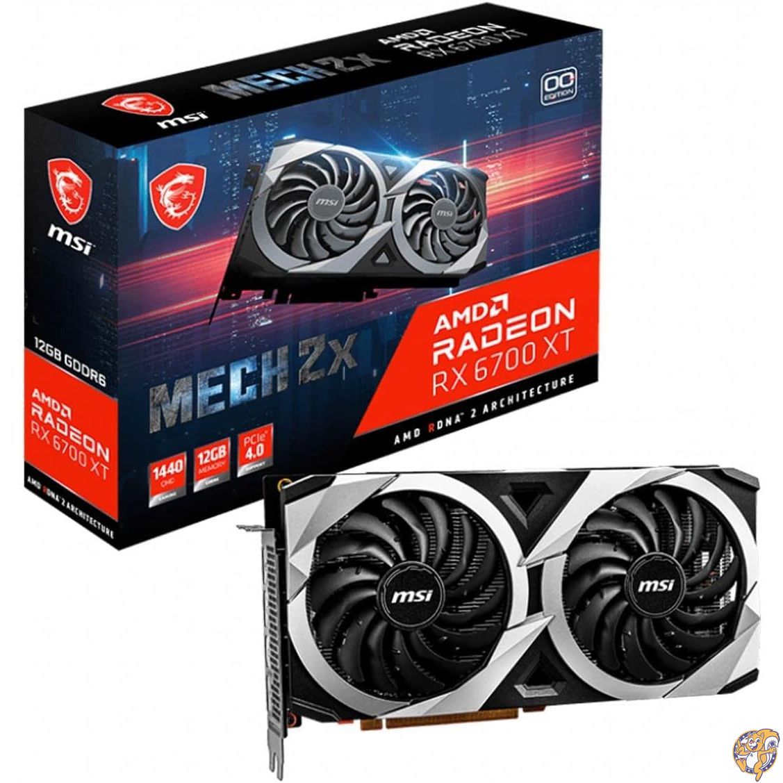 【クーポン配信中】MSI Radeon RX 6700 XT MECH 2X 12G OC グラフィックスボード VD7602