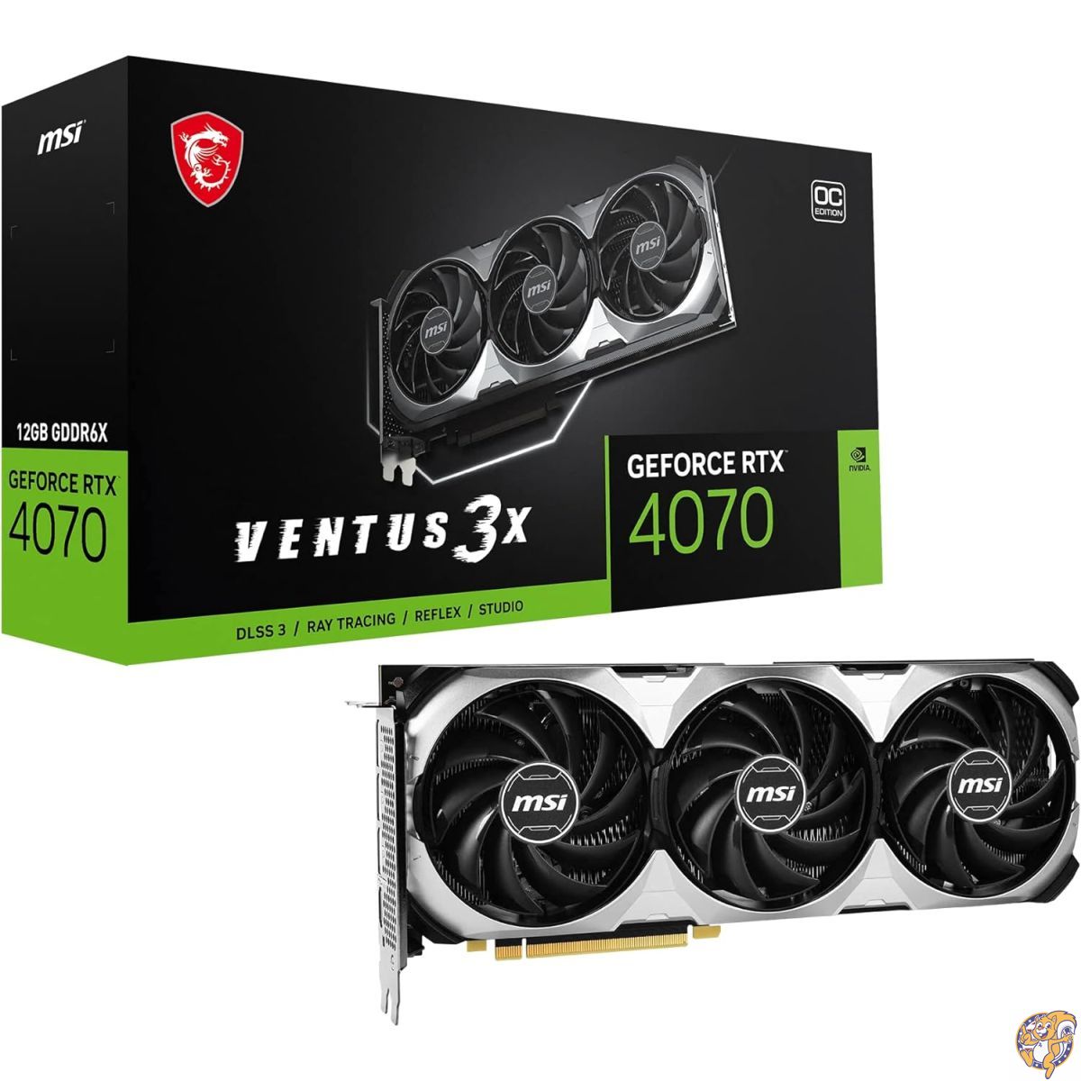 楽天市場】MSI GeForce RTX 4070 VENTUS 2X 12G OC グラフィックス