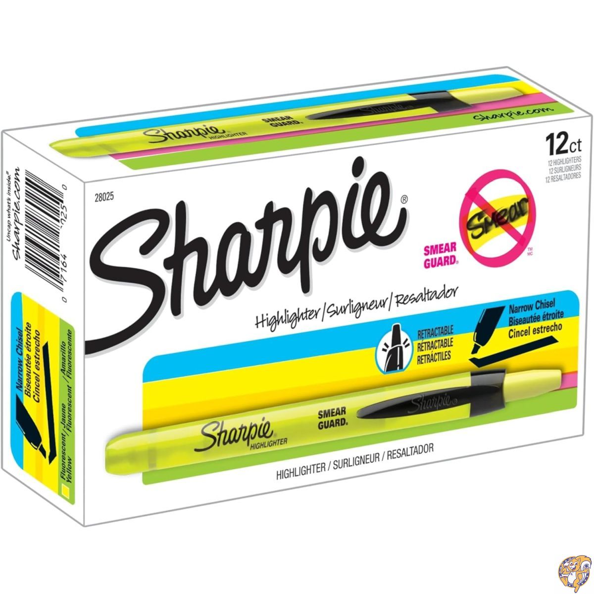 【クーポン配信中】Accent Retractable Highlighters, Chisel Tip, Fluorescent Yellow, 12/Pk (並行輸入品)