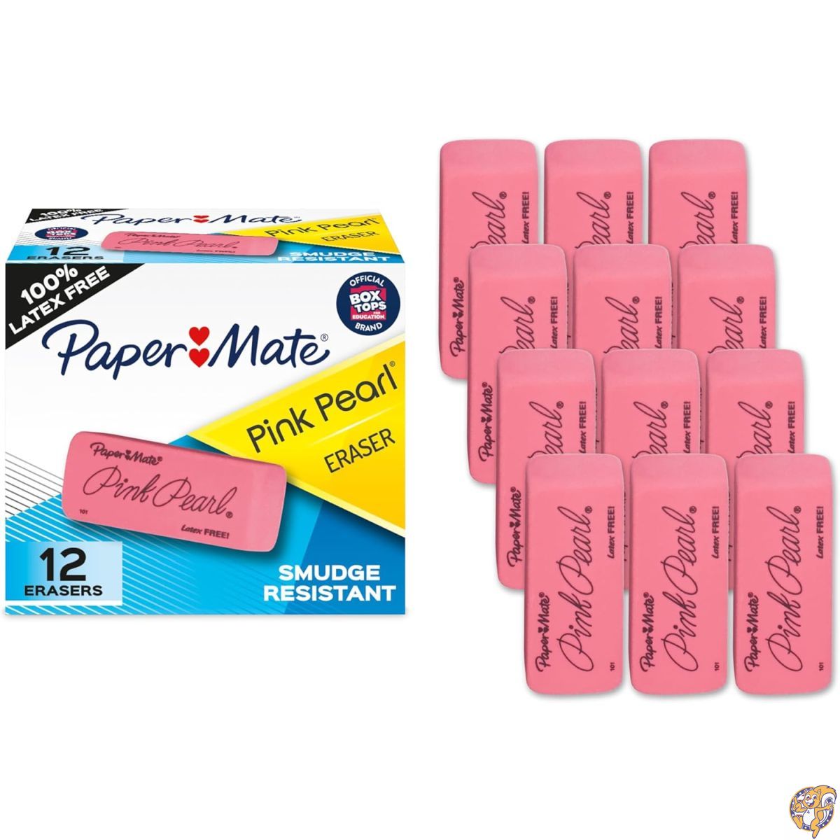 【クーポン配信中】Pink Pearl Eraser, Large, 12/Box (並行輸入品)