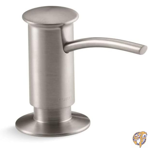 KOHLER 1895-C-VS キッチンシンクソープディスペンサー 現代的なデザイン 液体石鹸 食器洗い機 液体 ハンドローションを保管 鮮やかなステンレス 16オンス 14,351円