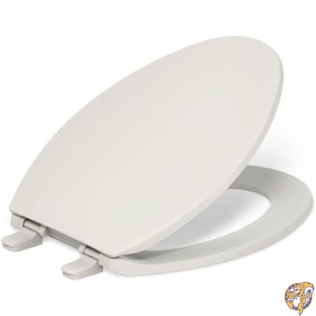 KOHLER Brevia Q2 Advantage付き細長い楕円形便座、ホワイト 4774-47 1