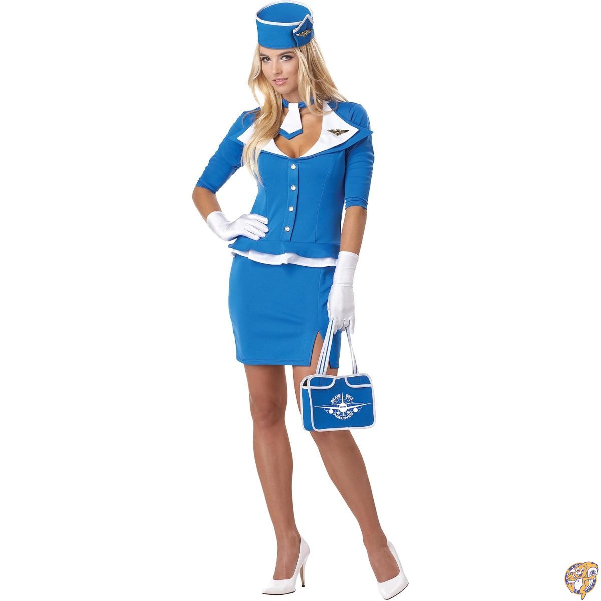 【クーポン配信中】ハロウィン コスプレ レトロなスチュワーデスコスチューム(品番01209) CAL-01209｜パームスアメリカ