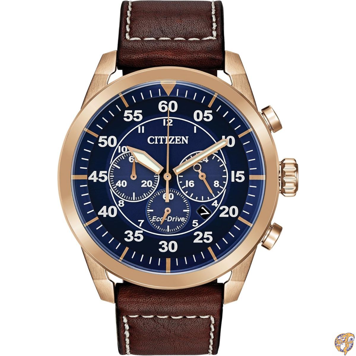 【クーポン配信中】【並行輸入品】CITIZEN シチズン エコドライブ アビオン CA4213-18L 腕時計 メンズ 逆輸入 クロノグラフ アナログ ソーラー ネイビー ブラウン 茶 レザー 革ベルト 海外モデル｜パームスアメリカ