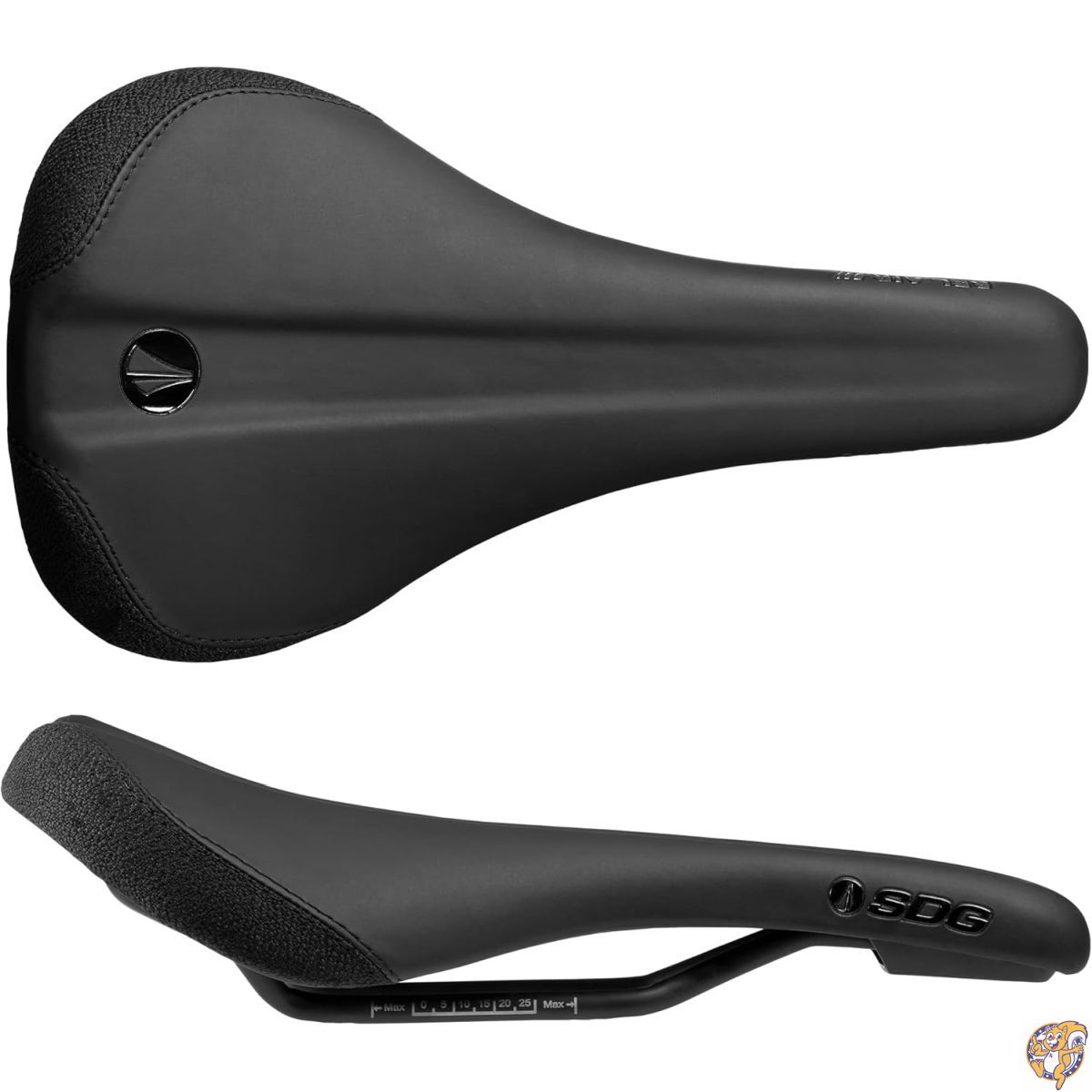 【クーポン配信中】SDG Components Bel-Air V3 トラディショナルスチールレールマウンテンバイクサドル 260 x 140mm ユニ ロードグラベル 自転車シート ブラック/ブラック|パームスアメリカ