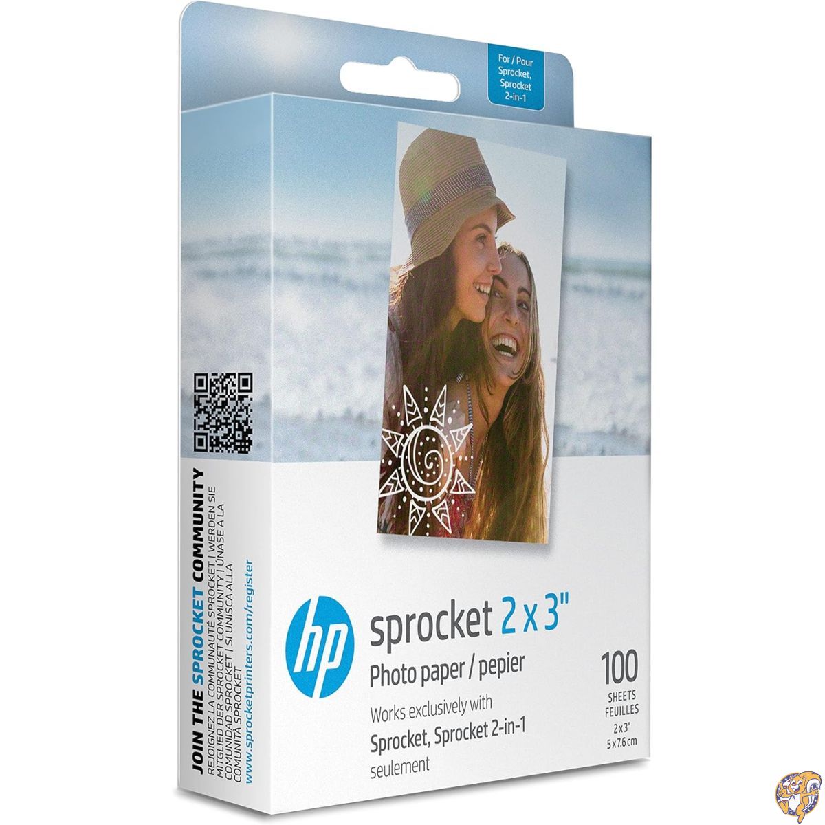【クーポン配信中】HP (エイチピー) スプロケット 写真用紙 | 2 x 3 100枚|パームスアメリカ