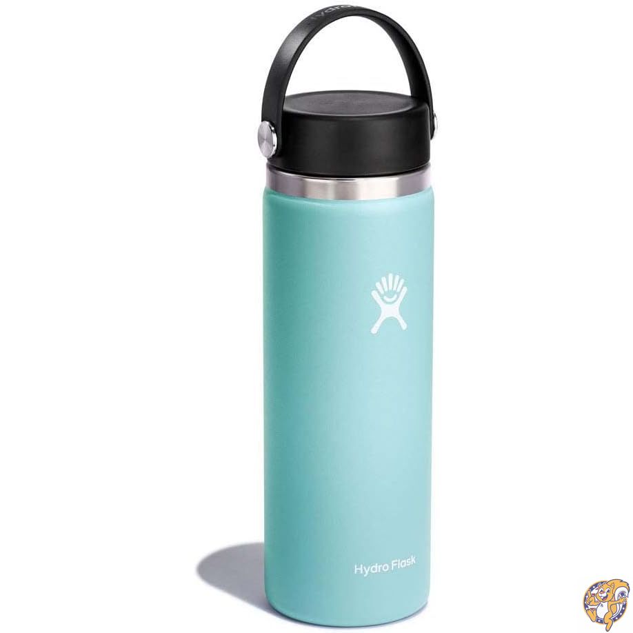 【クーポン配信中】Hydro Flask 20 oz Wide Mouth with Flex Cap Stainless Steel Reusable Water Bottle Dew - Vacuum Insulated, Dishwasher Safe, BPA-Free, Non-Toxic