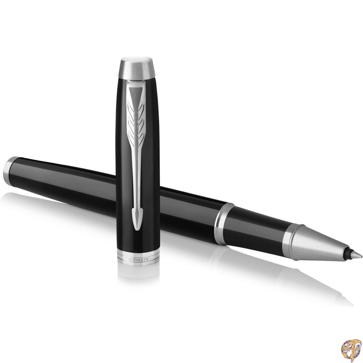 Parker 1931658 IM Premium Fine Roller Ball Black with Chrome Trim Pen, Ink