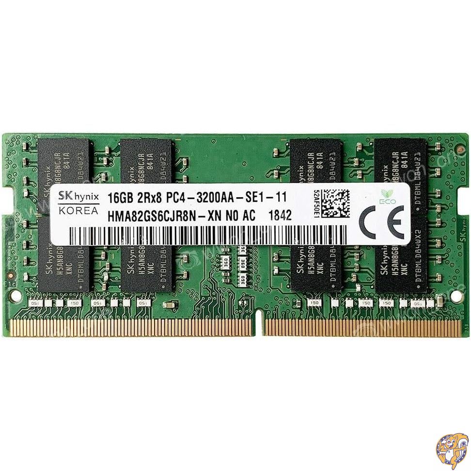 【25日最大4000円クーポン】MCPNAND SK Hynix HMA82GS6CJR8N-XN 16GB DDR4 3200 2Rx8 PC4-3200AA-SE1-11 ノートパソコン用｜パームスアメリカ
