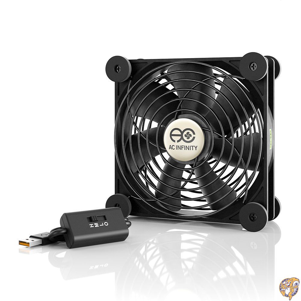 AC Infinity MULTIFAN S3 静音 120mm USB Fan 冷却ファン 受信機 DVR プレイステーション Xbox パソコン キャビネット 冷却 デュアルバージョン