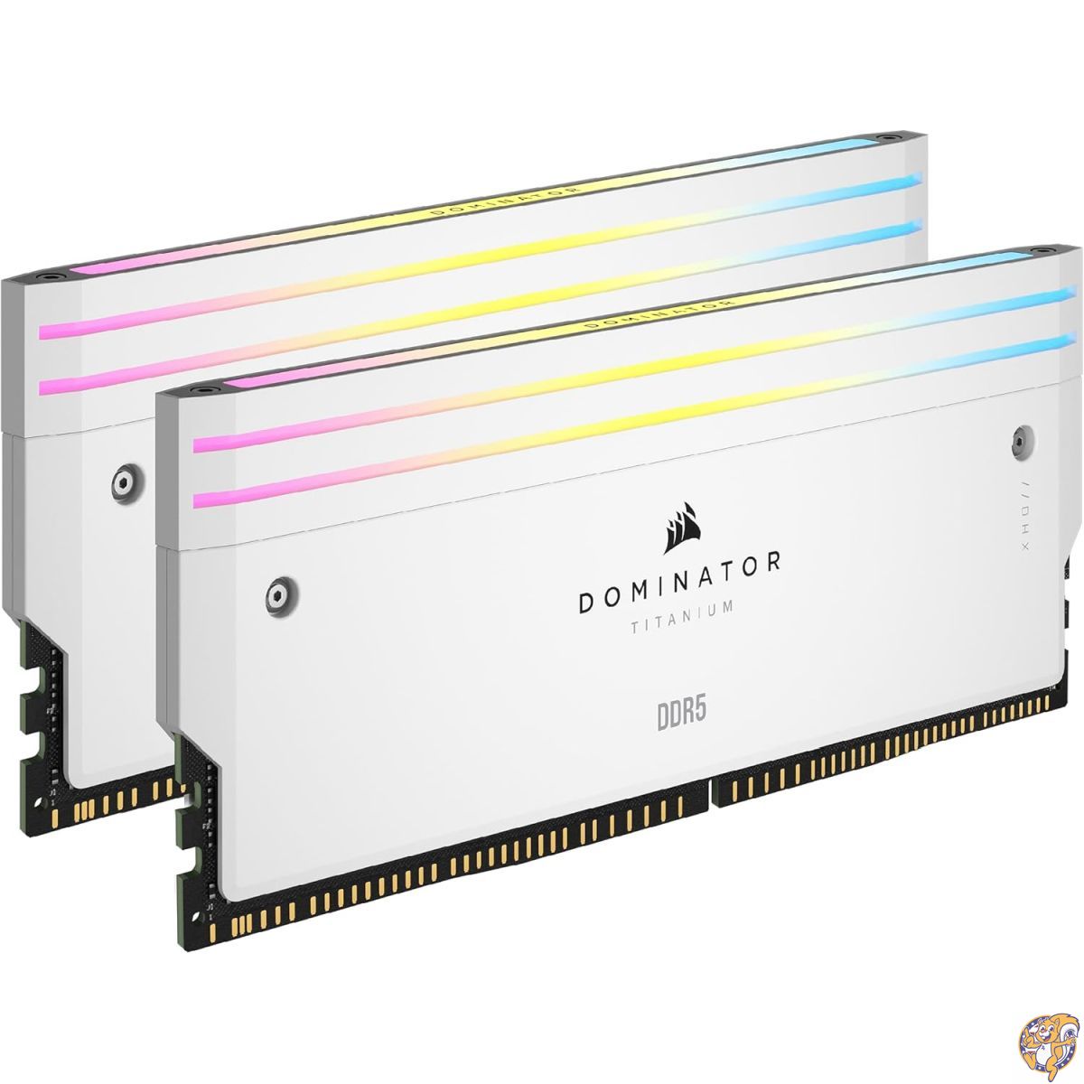 【クーポン配信中】CORSAIR DOMINATOR チタンDDR5 RGBライトエンハンスメントキット - モジュール2個 0GB RAM iCUE対応 ホワイト|パームスアメリカ