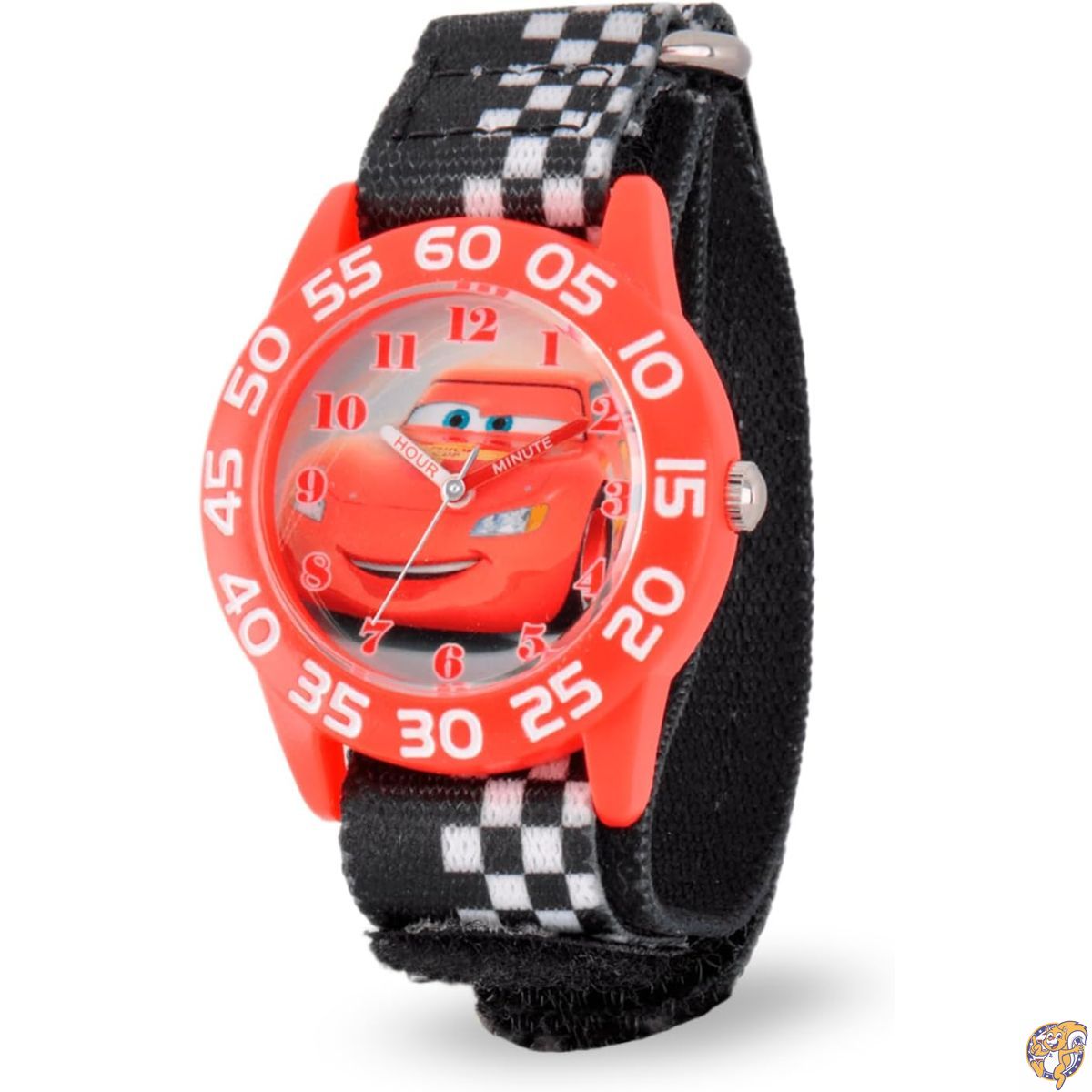 【ポイント2倍!15日】ディズニー カーズ ライトニング・マックイーン 腕時計 (赤 黒) Disney CARS Lightning McQueen Watch (W001679) 【並行輸入】