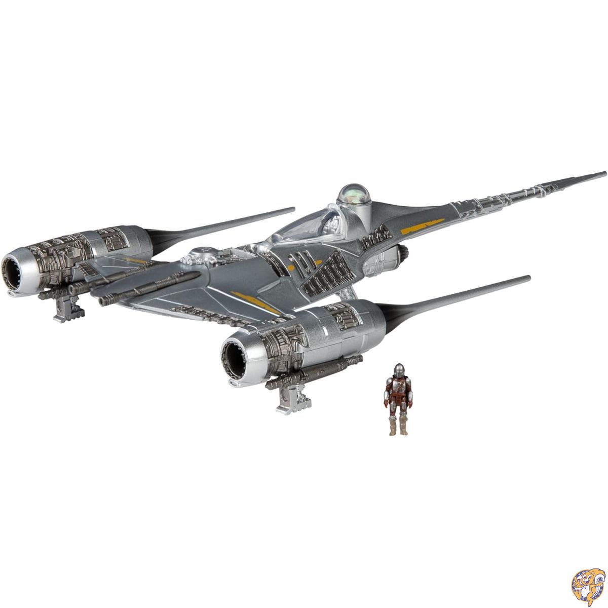 【クーポン配信中】スターウォーズ マイクロギャラクシー飛行隊 マンダロリアンのN-1スターファイター - 5インチスターファイタークラス車両 1インチのマイクロフィギュアアクセサリー付き｜パームスアメリカ