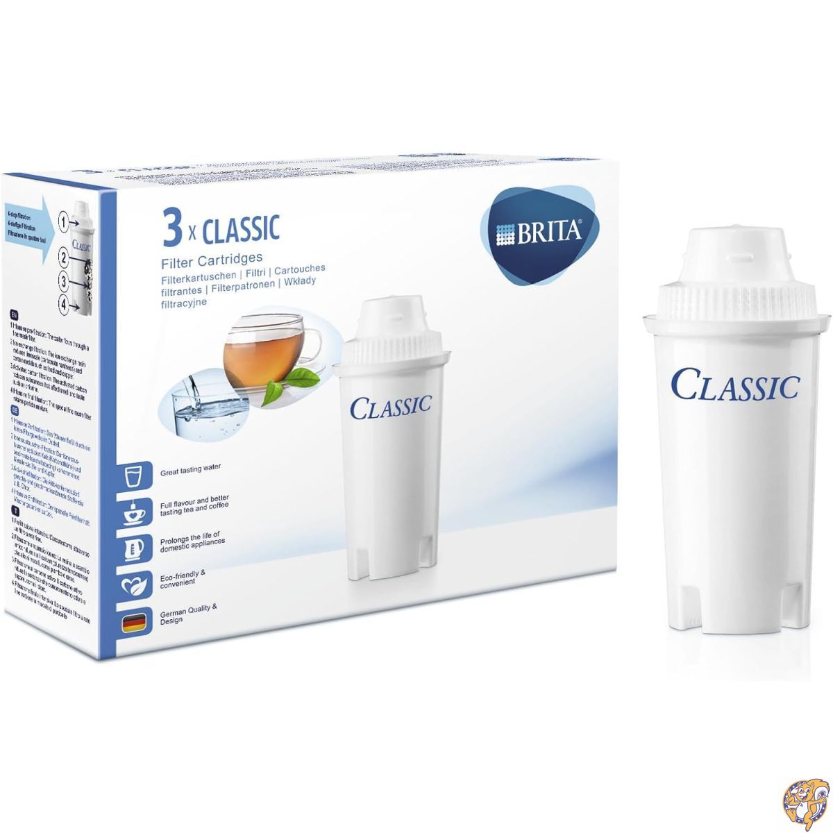 BRITA CLASSIC 3ブリタクラシックカートリッジ 3個パック [並行輸入品]